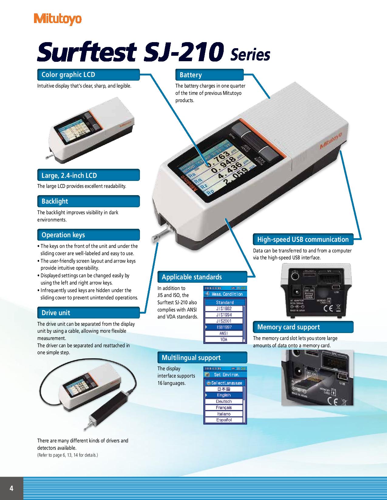 Mitutoyo SJ-210 Portable Surface Roughness Tester Price in BD - BDNDT.COM