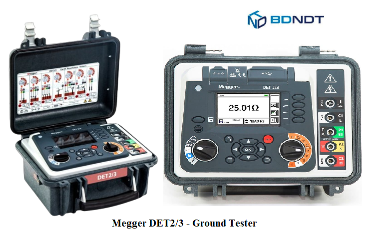 Megger DET2 3 Digital Earth Ground Resistance Tester BDNDT COM Megger DET2 3 Digital Earth Ground Resistance Tester BDNDT COM